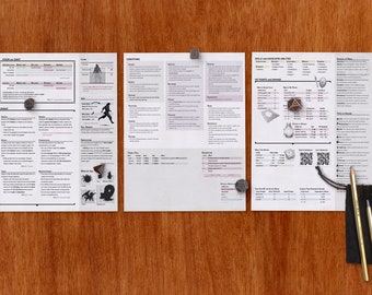 Advanced Dungeon Master Screen Inserts - DnD 5e | PDF