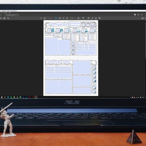 German Character Sheet Deutsche DnD 5e A4/A5 PDF Fillable image 5