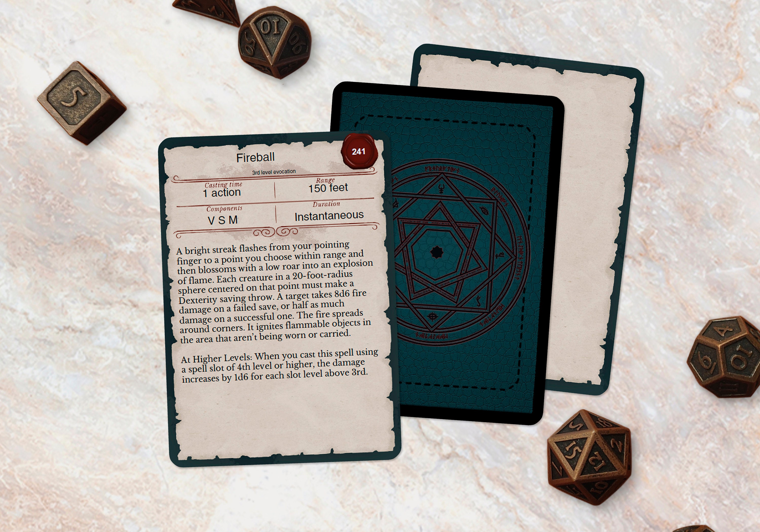 Spell Cards full Color Dnd 5e PDF Fillable Same Size Etsy Canada
