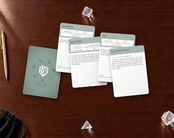 DnD Ability Cards 5e & 5.5e | Fill In Online, Print at Home | Class Feature Cards
