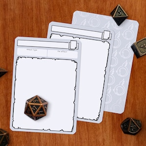 Carte Abilità - DnD 5e / PDF / Compilabili / Stesse dimensioni dell'Ufficiale