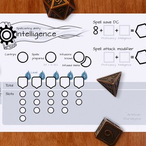 Artificer Spell Slot Tracker – DnD 5e | PDF
