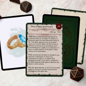 Itemkaarten [Full Color] - DnD 5e | Pdf | Invulbaar | Zelfde maat als de Official