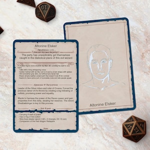 Cartões NPC [Cores] - DnD 5e | PDF | Preenchivel