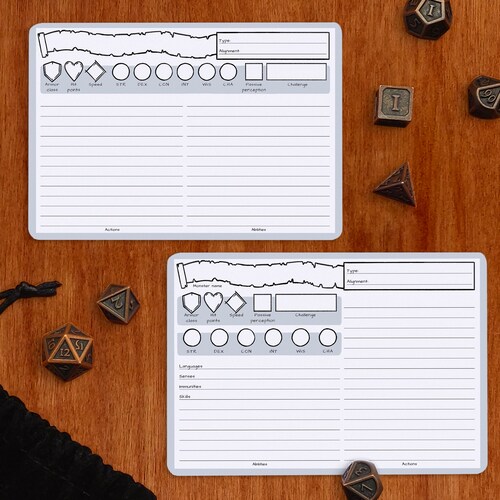 Item Cards Dnd 5e PDF Fillable Same Size as the Etsy