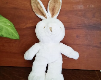 Vintage Bunny Toy Stuffie Bunny Stuffed Bunny toy Rabbit for Easter Spring Decor Plush Bunny 10.5"/ 27 cm Beautiful White off Bunny Toys