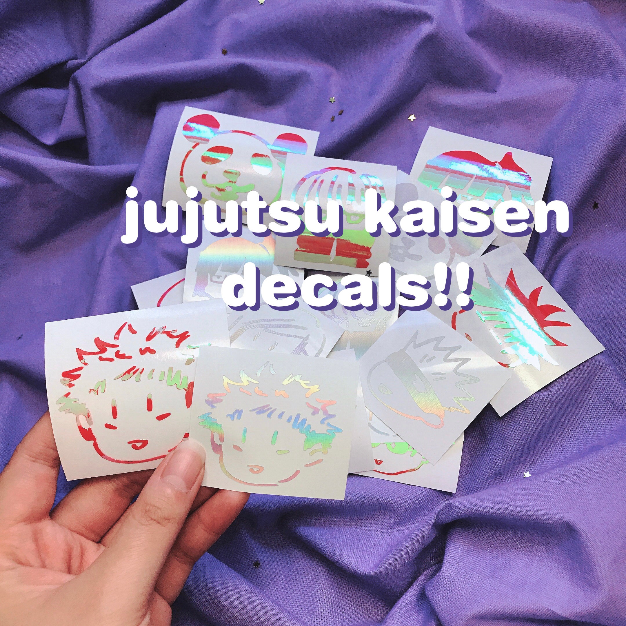 JUJUTSU KAISEN Holographic Decal Stickers