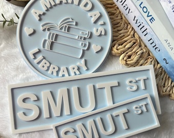 Library Sign | Book decor | bookish decor