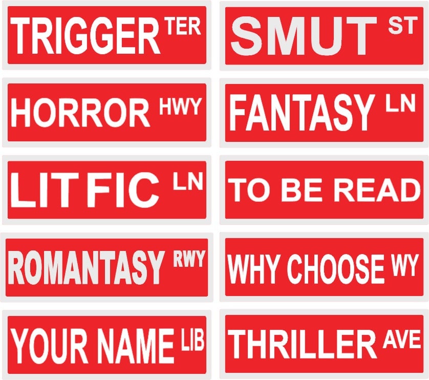Library Sign | Street sign | book sign | bookish decor