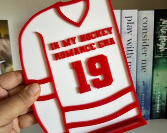 Hockey Romance | Sports Romance Sign | Bookish Sign | Bookish Decor | Bookend