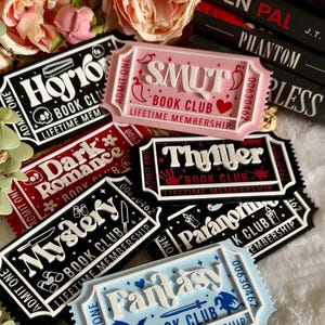 Bookish Ticket | Bookclub Ticket | Bookshelf Decor | Bookish Decor | Romance Books | Bookworm | Book Lover
