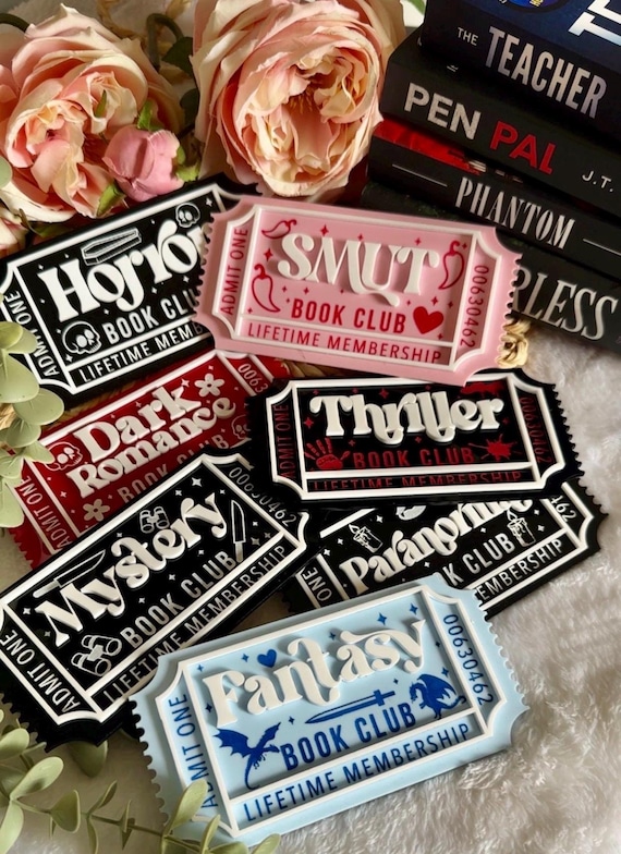 Bookish Ticket | Bookclub Ticket | Bookshelf Decor | Bookish Decor | Romance Books | Bookworm | Book Lover
