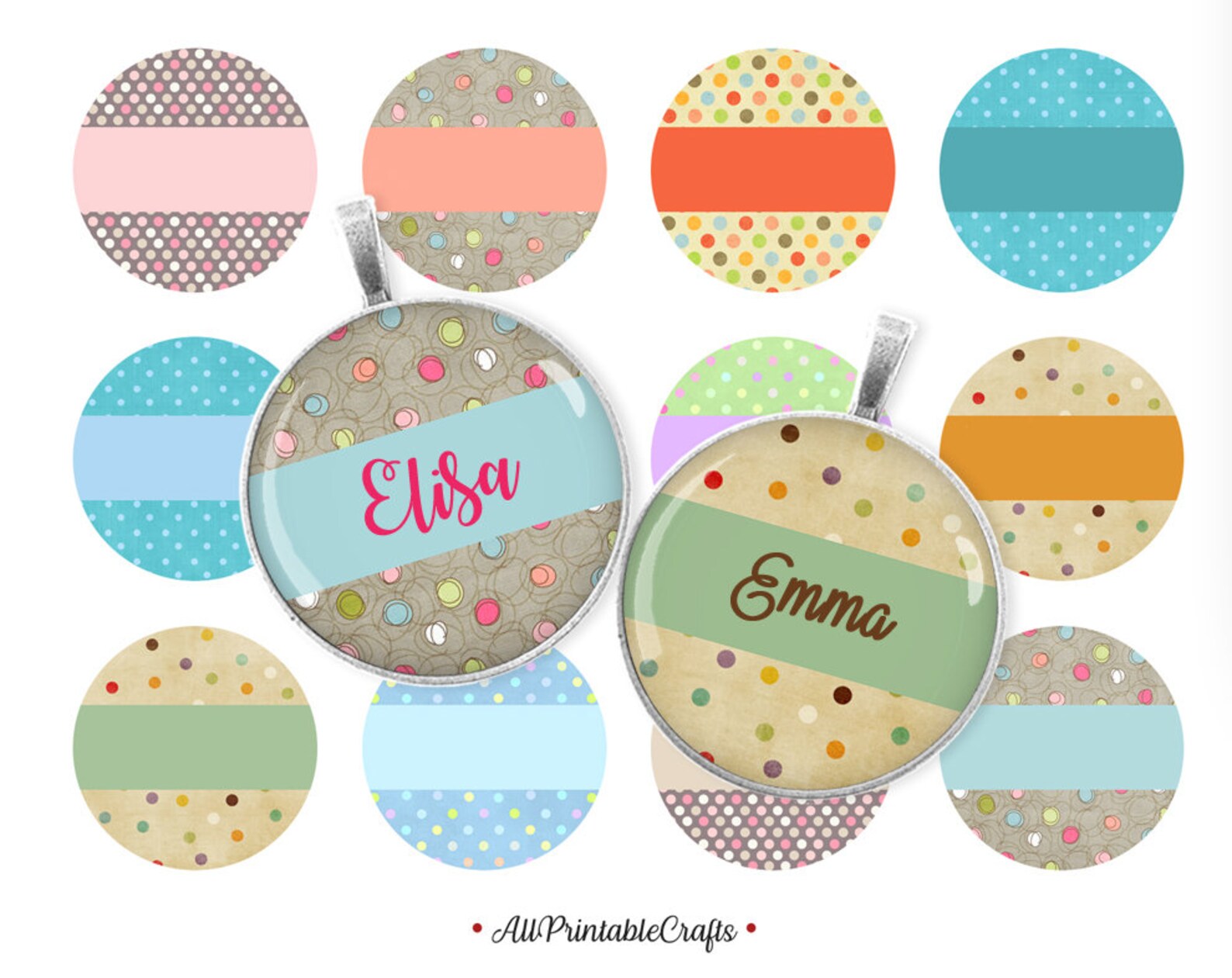 Bottle Cap Images Personalizable Printable 1 Inch Circles - Etsy