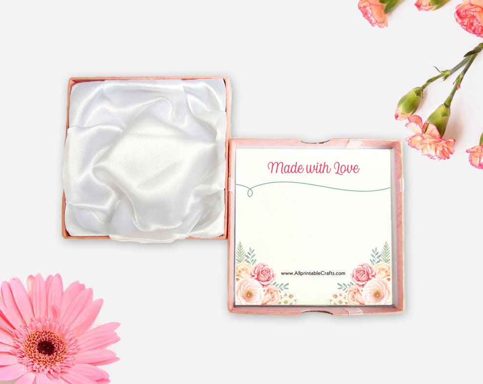 Custom Bracelet Display Card Set of 6 Printable Necklace Etsy