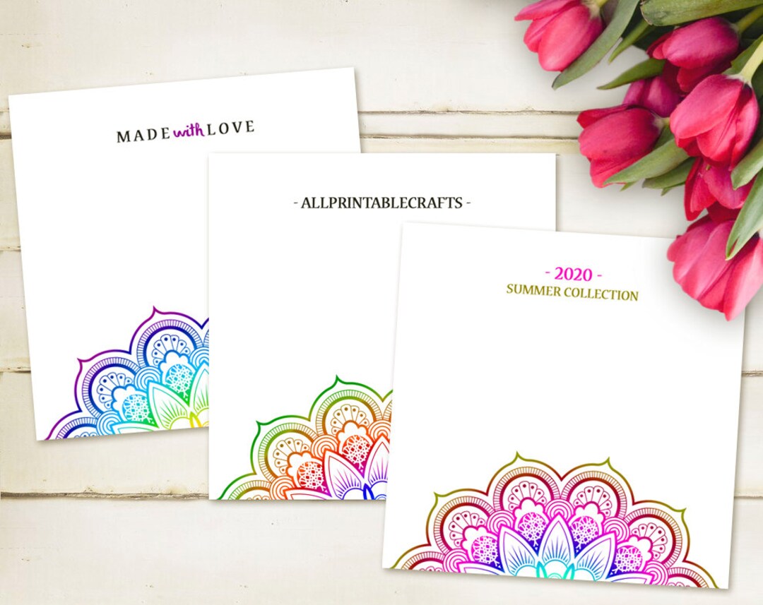 Custom Bracelet Display Card Set of 6 Printable Necklace Cards