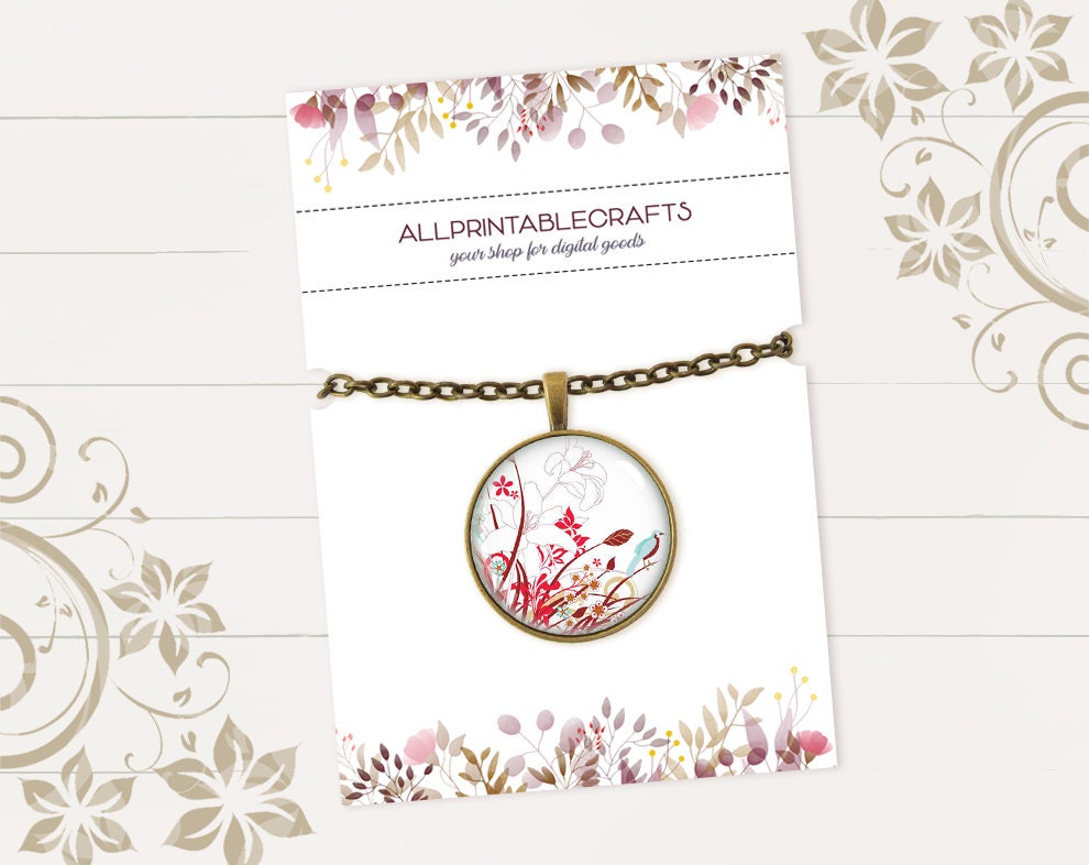 Set of 4 Personalized Bracelet Display Cards Printable Custom Etsy