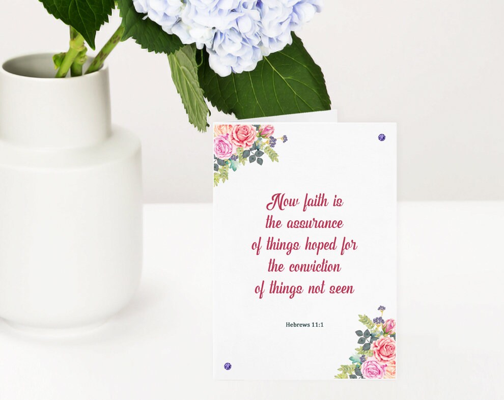 Printable Scripture Cards Bible Verses Printable Postcards Flat Folded ...