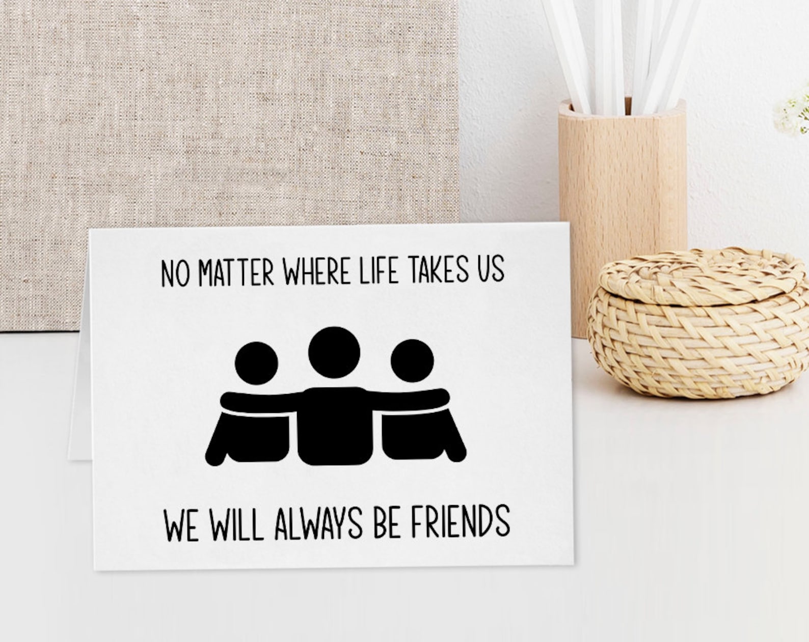 Printable Long Distance Friendship Card Best Friend Card Card for Friend Digital Greeting Card