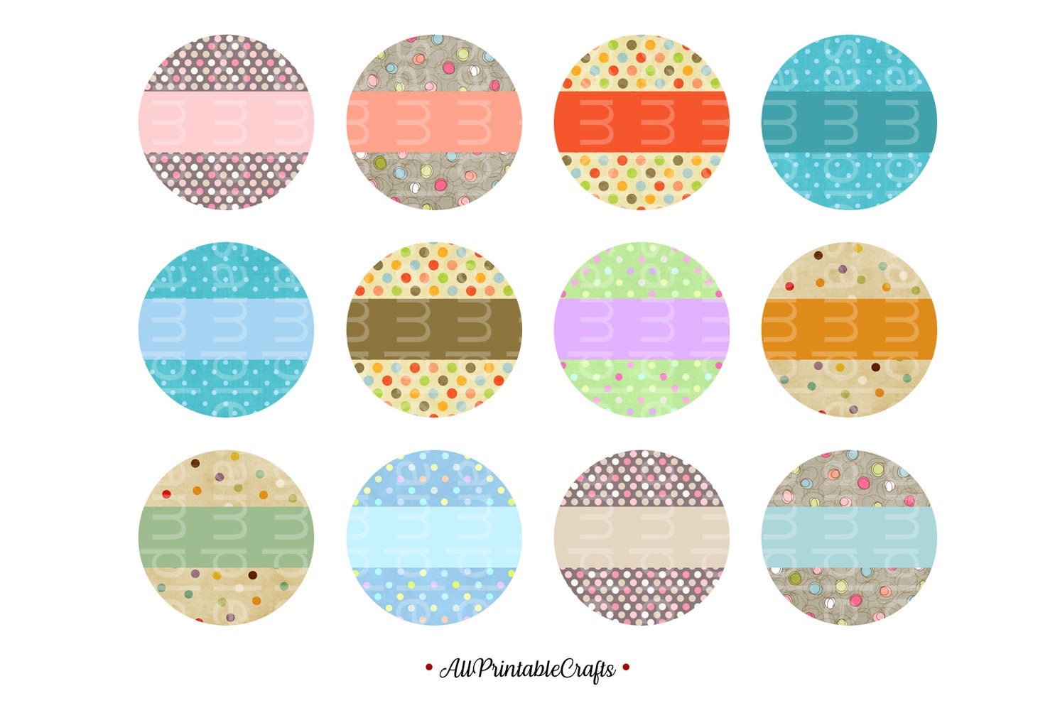 Bottle Cap Images Personalizable Printable 1 Inch Circles - Etsy