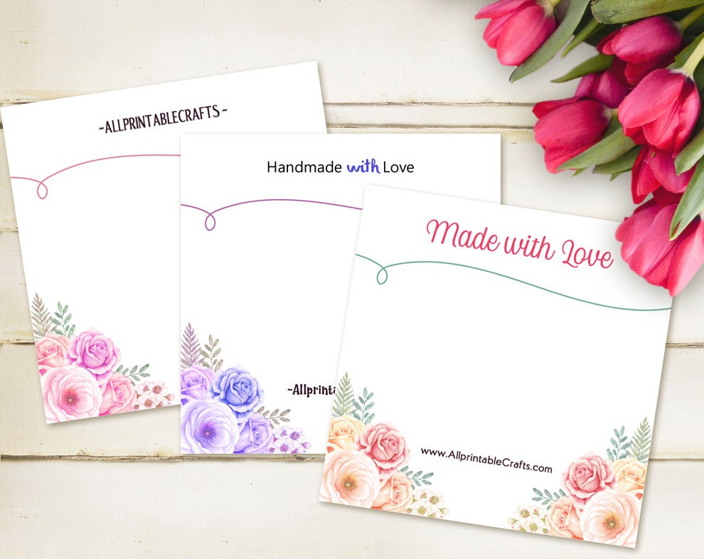 Custom Bracelet Display Card Set of 6 Printable Necklace Etsy