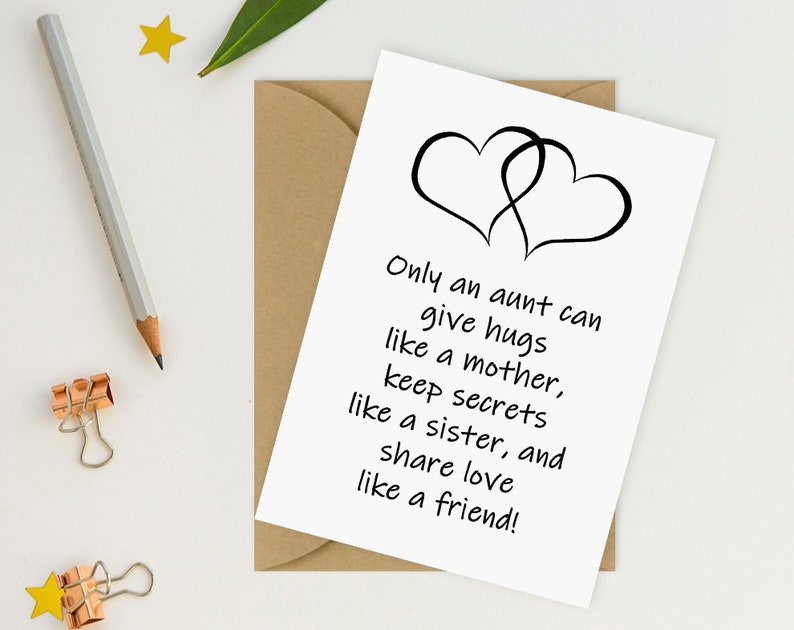 auntie birthday card printable aunt card aunt gift etsy