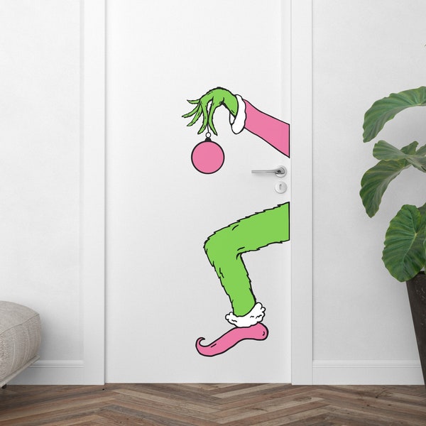 Grinch Wall Decal Etsy