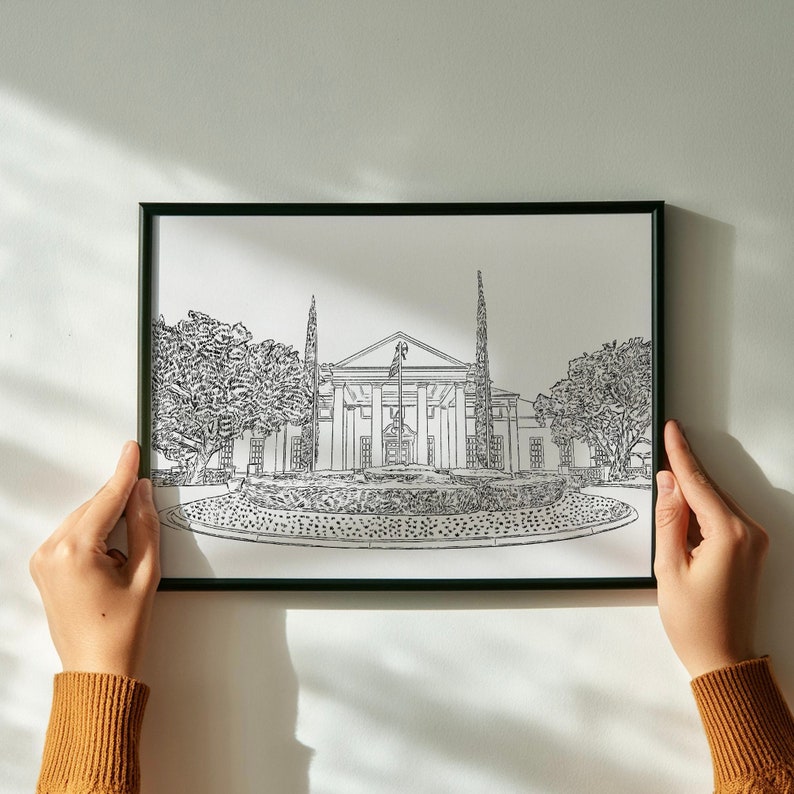 custom venue sketch, hand drawn venue, venue drawing, custom wedding invitation, wedding invite, venue line drawing, venue Illustration, venue portrait, home portrait, custom home portrait, personalized venue drawing, wedding venue illustration