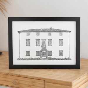 house portrait, custom venue sketch, hand drawn venue, venue drawing, custom wedding invitation, wedding invite, venue line drawing, venue Illustration, venue portrait, home portrait, custom home portrait, personalized venue drawing