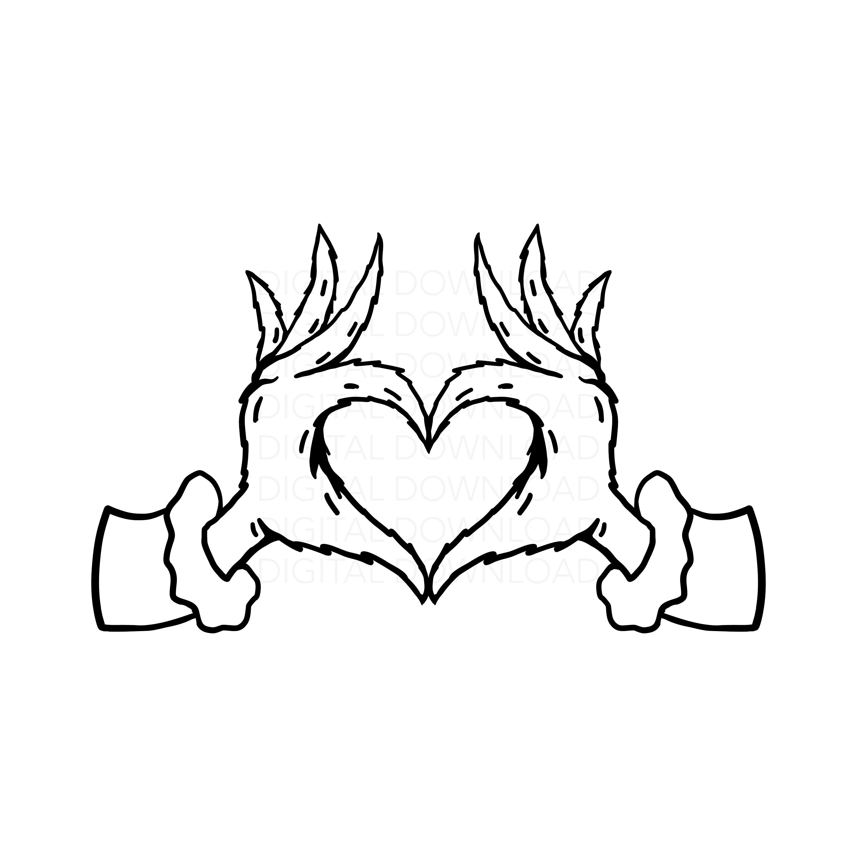 Grinch Heart Hands SVG Grinch SVG Bundle Grinch Heart Hands - Etsy