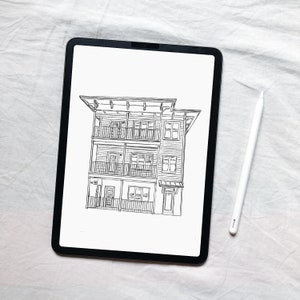 custom home sketch, home portrait, home line drawing, custom venue portrait, venue illustration, custom venue sketch, home illustration, hand drawn home, home drawing, custom home drawing, pencil drawing, home drawing, home from photo