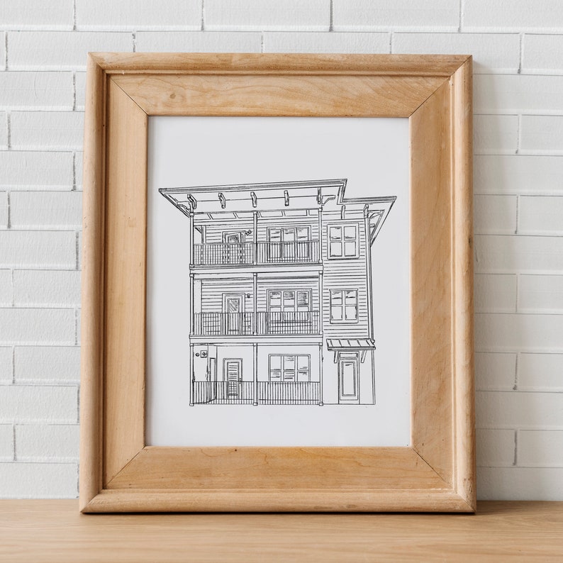 framed home sketch, home portrait, home line drawing, custom venue portrait, venue illustration, custom venue sketch, home illustration, hand drawn home, home drawing, custom home drawing, pencil drawing, home drawing, home from photo