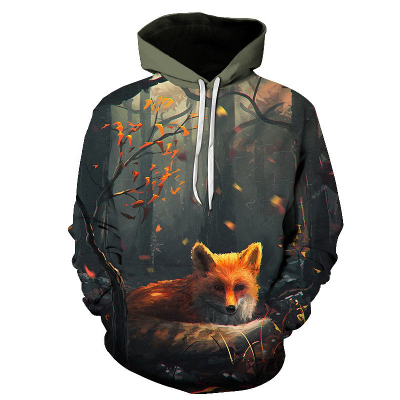 fox in a hoodie