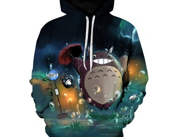 Totoro hoodie high quality hoodie hooded gift new