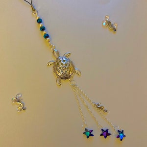 Turtle mobile/Suncatcher/Car accessories for her