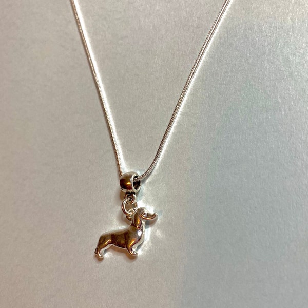 Silver plated dog necklaces - Dachshund, Labrador, boxer, Spaniel