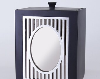 Mirrored Waste Basket - Etsy