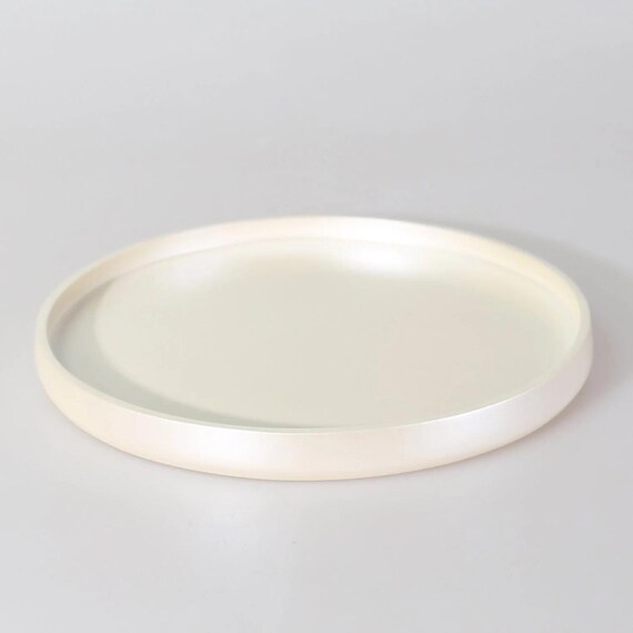 Bandeja Decorativa Grande Para Baño - 35x12 Cm, Plástico Blanco, Con Agujeros De Drenaje Y Base Antideslizante, Multiusos
