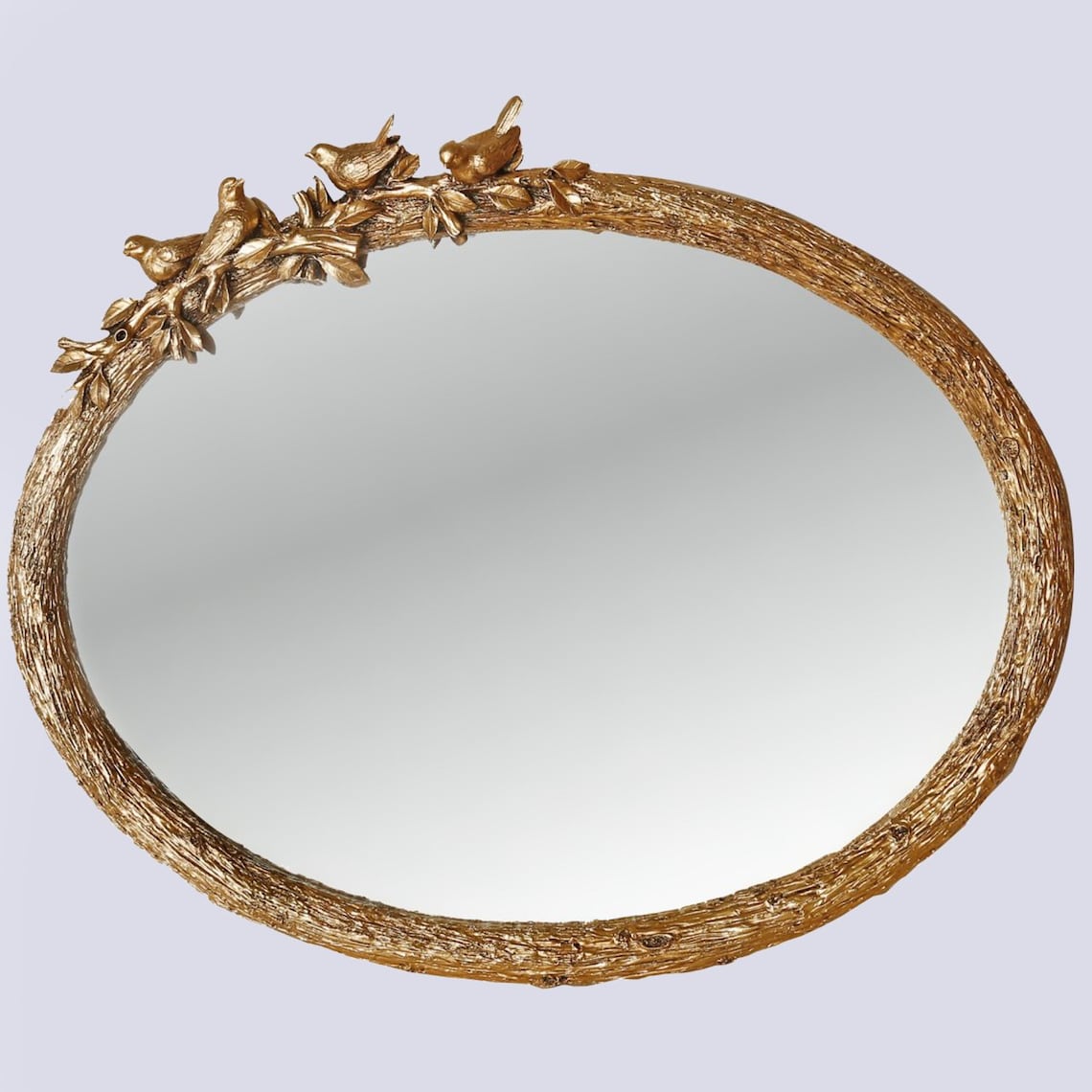 Large Oval Gold Mirror 55x65 cm 21''x25'' / Etsy