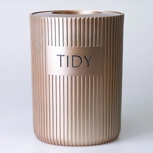 Grooved Trash Bin with Classic or Hygienic Lids for Bathroom, Kitchen, Office / Trash Can / Garbage Box / Waste Bin / Dustbin