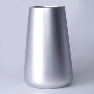Simple Model Decorative Flower Pots / Modern Plant Pots / Resin Large Vases in Silver Color