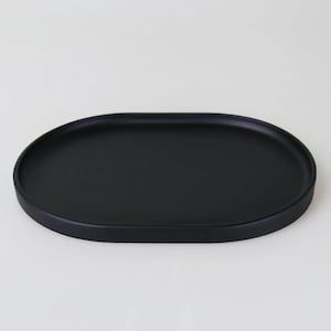Resin Oval Tray: Victoria Jewelry Organizer, Black Tray