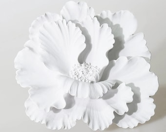 Azalea Wall Hanging Decorative Flower in White Color