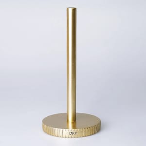 Grooved Toilet Paper Holders in Gold Color
