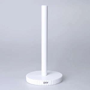 Grooved Toilet Paper Holders in White Color