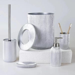 Resin Bathroom Accessories Set: Modern Home Bath Design