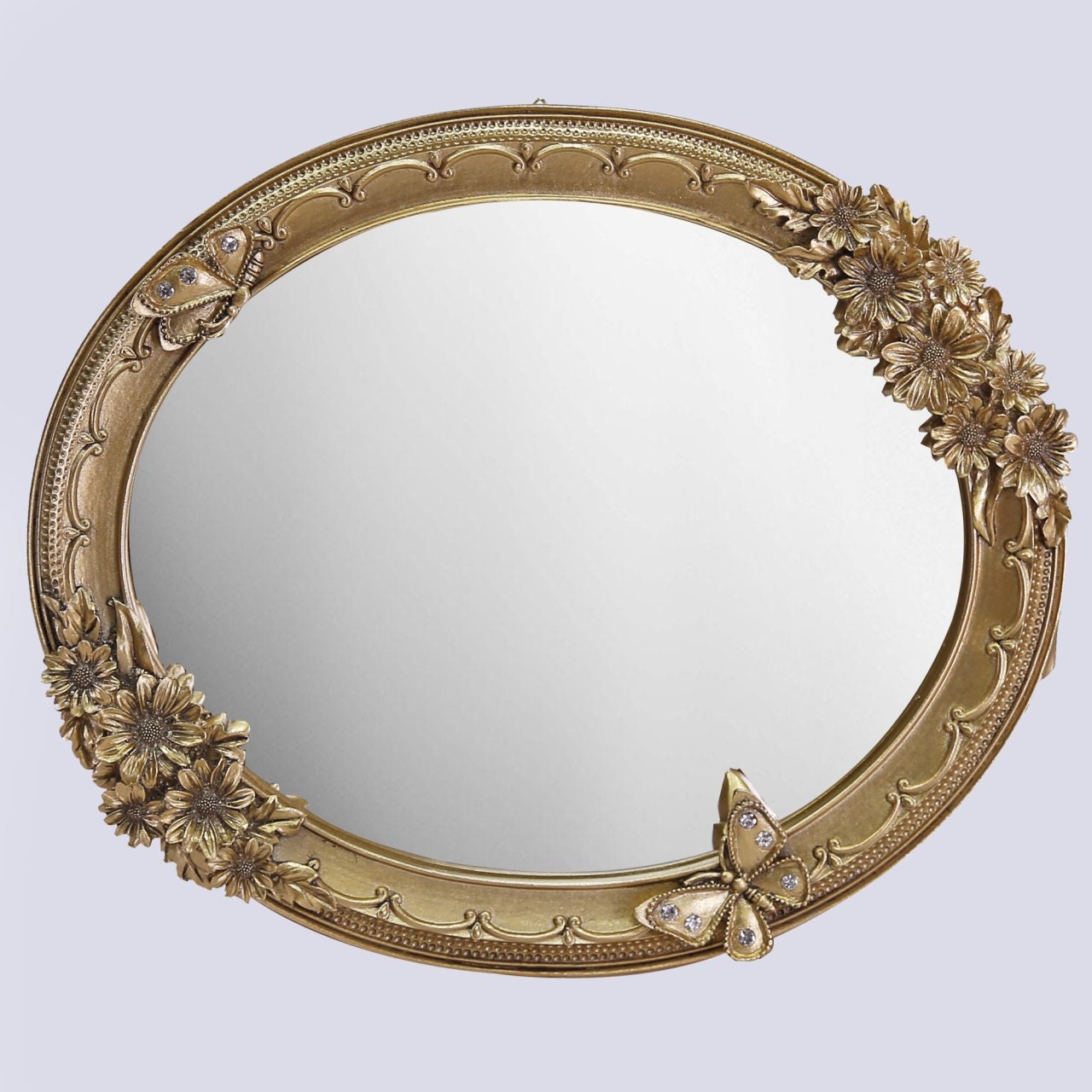 Acacia 3 Pieces Wall Mirrors With Resin Frame in Gold, Silver Colors   Modern Wall Mirror Sets - Etsy Denmark
