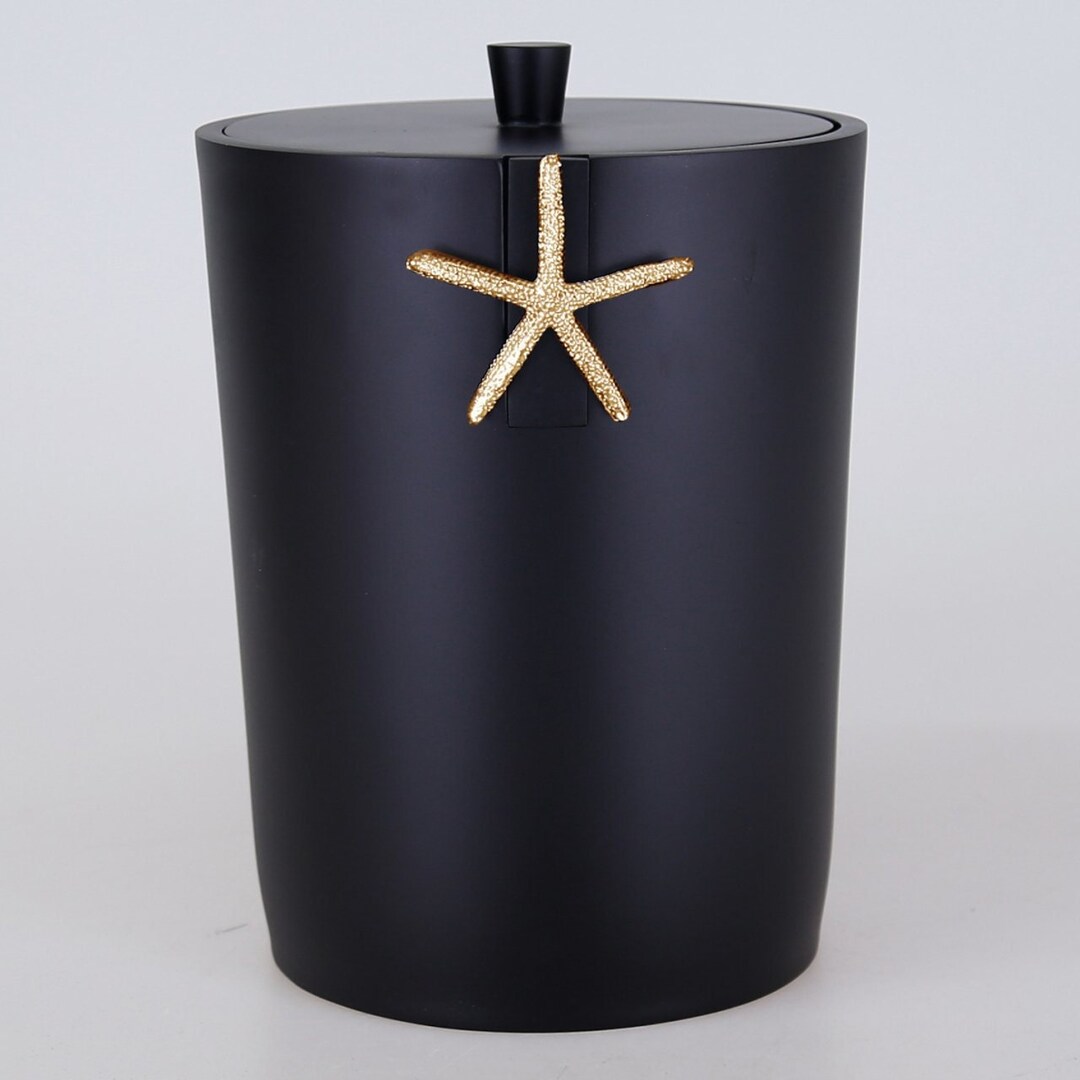 Ocean Trash Can With Manuel Lid for Bathroom Kitchen Office - Etsy