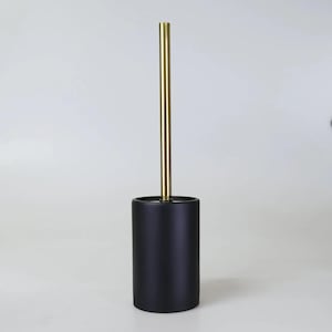 ビクトリア トイレブラシ＆ホルダー（ブラック）／樹脂製トイレブラシ／速達配送