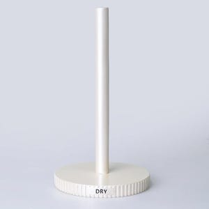 Grooved Paper Towel Holder in Pearl Color