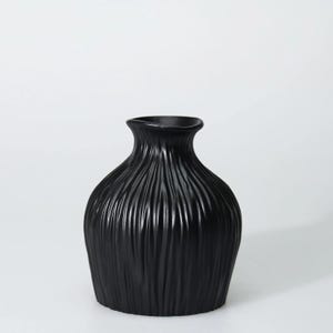 Vasi decorativi per fiori Dublino / Vasi moderni per piante / Piccoli vasi in resina di colore nero